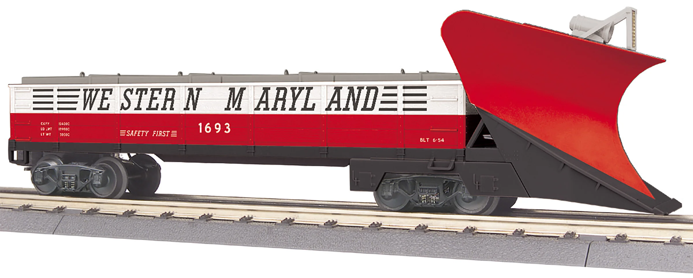MTH 30-79676 - Heavy Duty Snowplow "Western Maryland" #1693 - Image 4