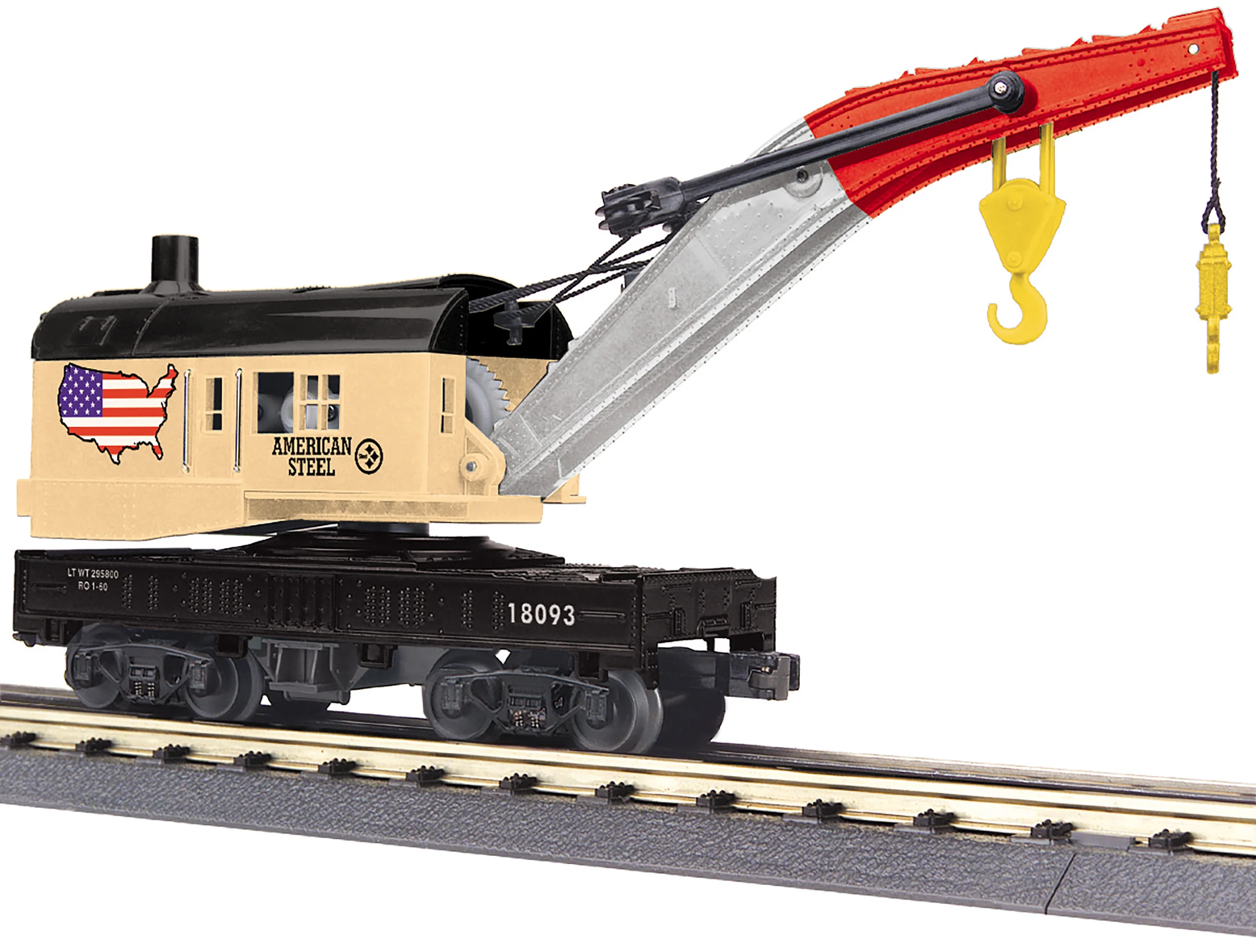 MTH 30-79705 - Crane Car "American Steel" #18112 - Image 4