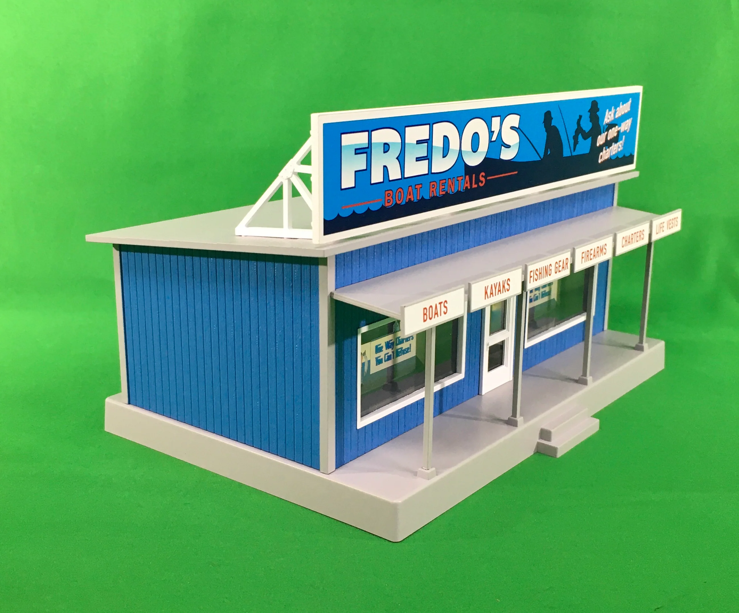 MTH 30-90629 - Road Side Stand "Fredo's Boat Rentals" - Image 5