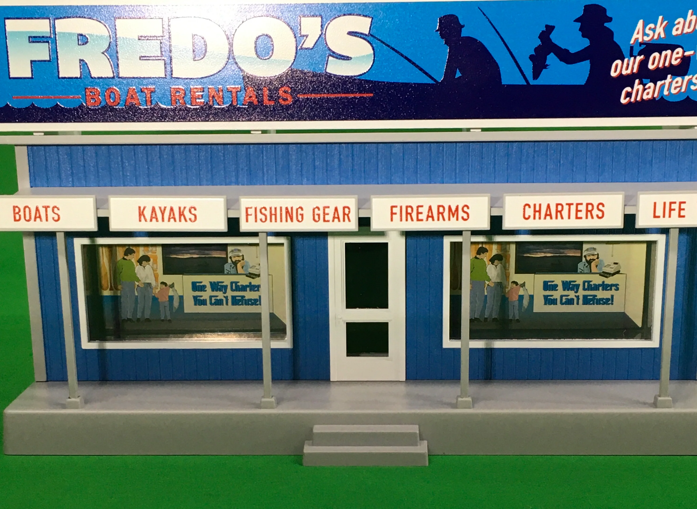 MTH 30-90629 - Road Side Stand "Fredo's Boat Rentals" - Image 6