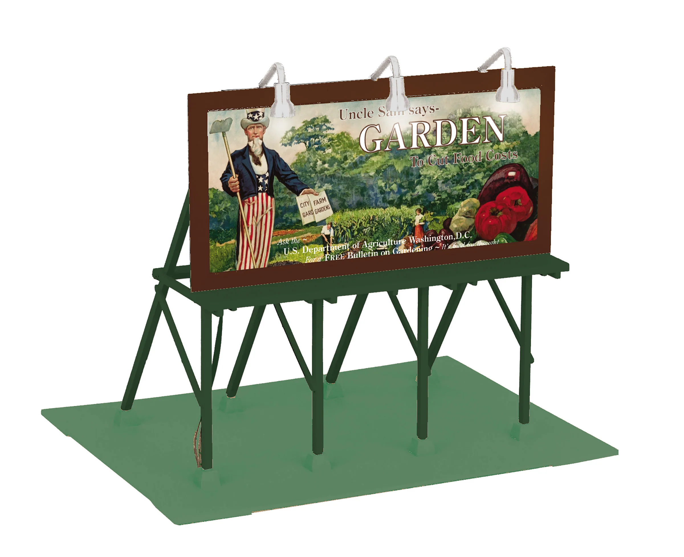 MTH 30-90648 - Lighted Billboard "Victory Garden" - Custom Run for MrMuffin'sTrains - Image 3