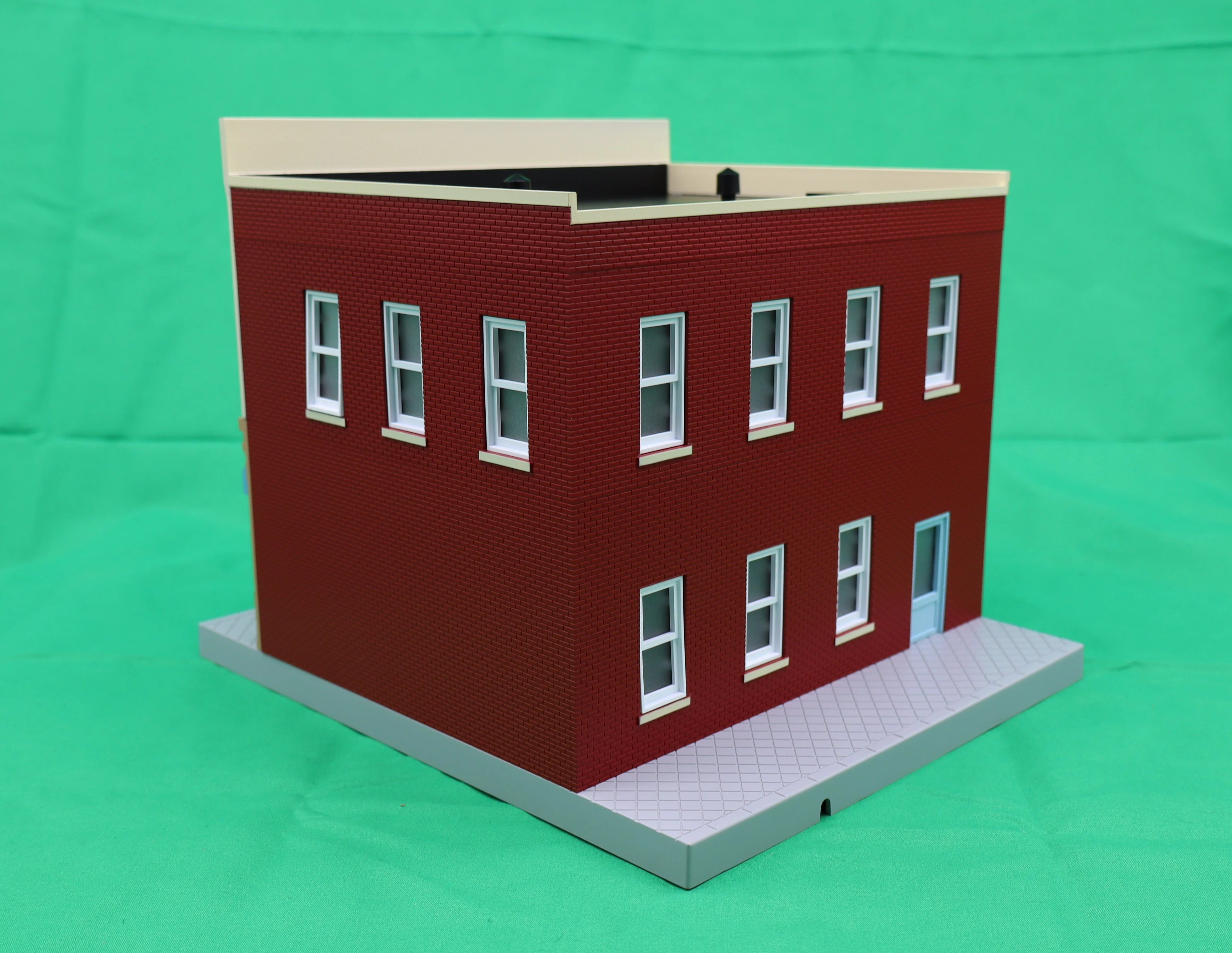 MTH 30-90686 - 2-Story City Building 1 "Hair Force One Barber Shop & Salon" w/ LEDs - Image 4