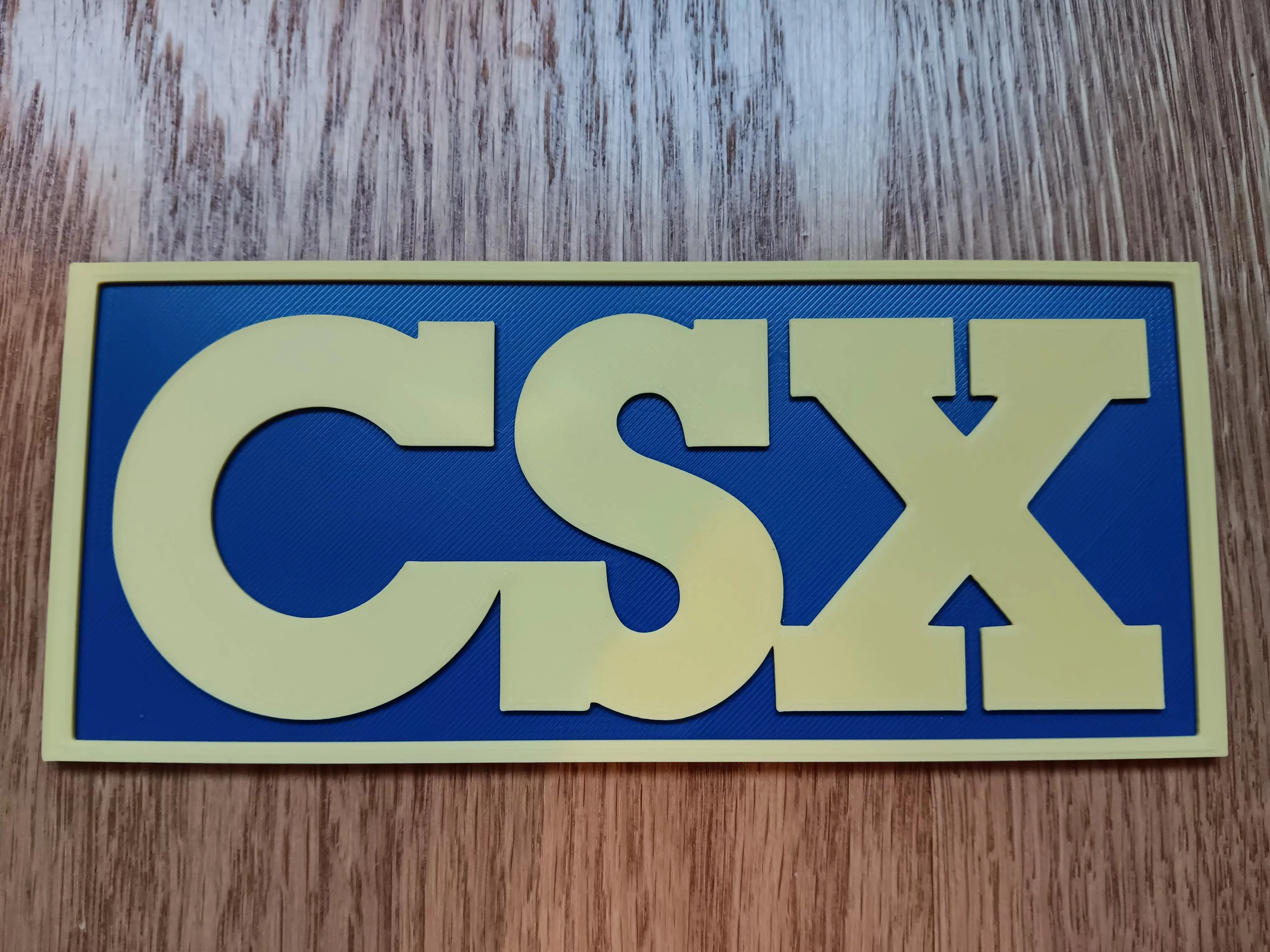 Trackside 3D #34 - 3D Printed Railroad Signs "CSX" - Image 4