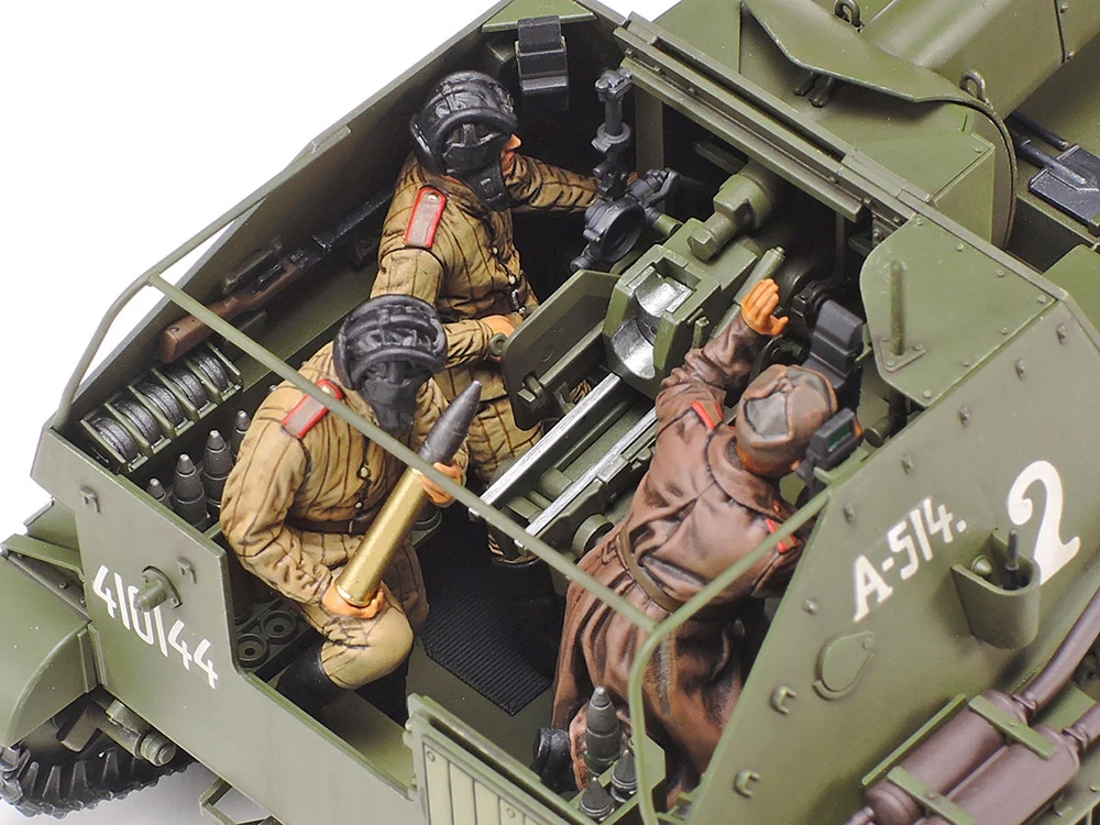 Tamiya 35348 - Russian Self-Propelled Gun SU-76M - 1/35 Scale Model Kit - Image 3