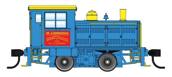 Walthers HO 910-10015 - Mainline - Plymouth ML-8 Industrial Switcher Diesel Locomotive "M. Lummus RR Construction Co." (Standard DC) - Image 5