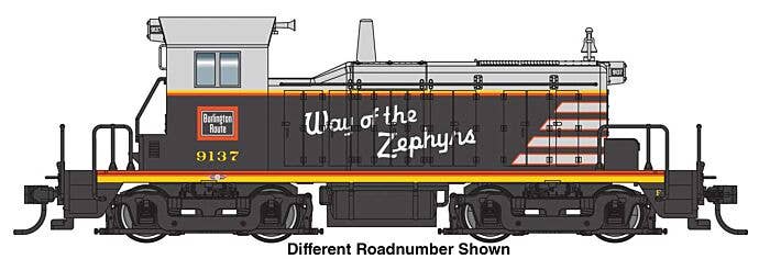 Walthers HO 910-19241 - Mainline - EMD SW1 Diesel Locomotive "Chicago, Burlington & Quincy" #9143 (w/DCC/Sound)