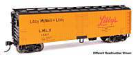 Walthers HO 910-41316 - Mainline - 40' Wood Reefer w/ Steel Ends "LMLX" #1680 (Libby) - Image 4