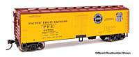 Walthers HO 910-41323 - Mainline - 40' Wood Reefer w/ Steel Ends "Pacific Fruit Express" #66759 - Image 5