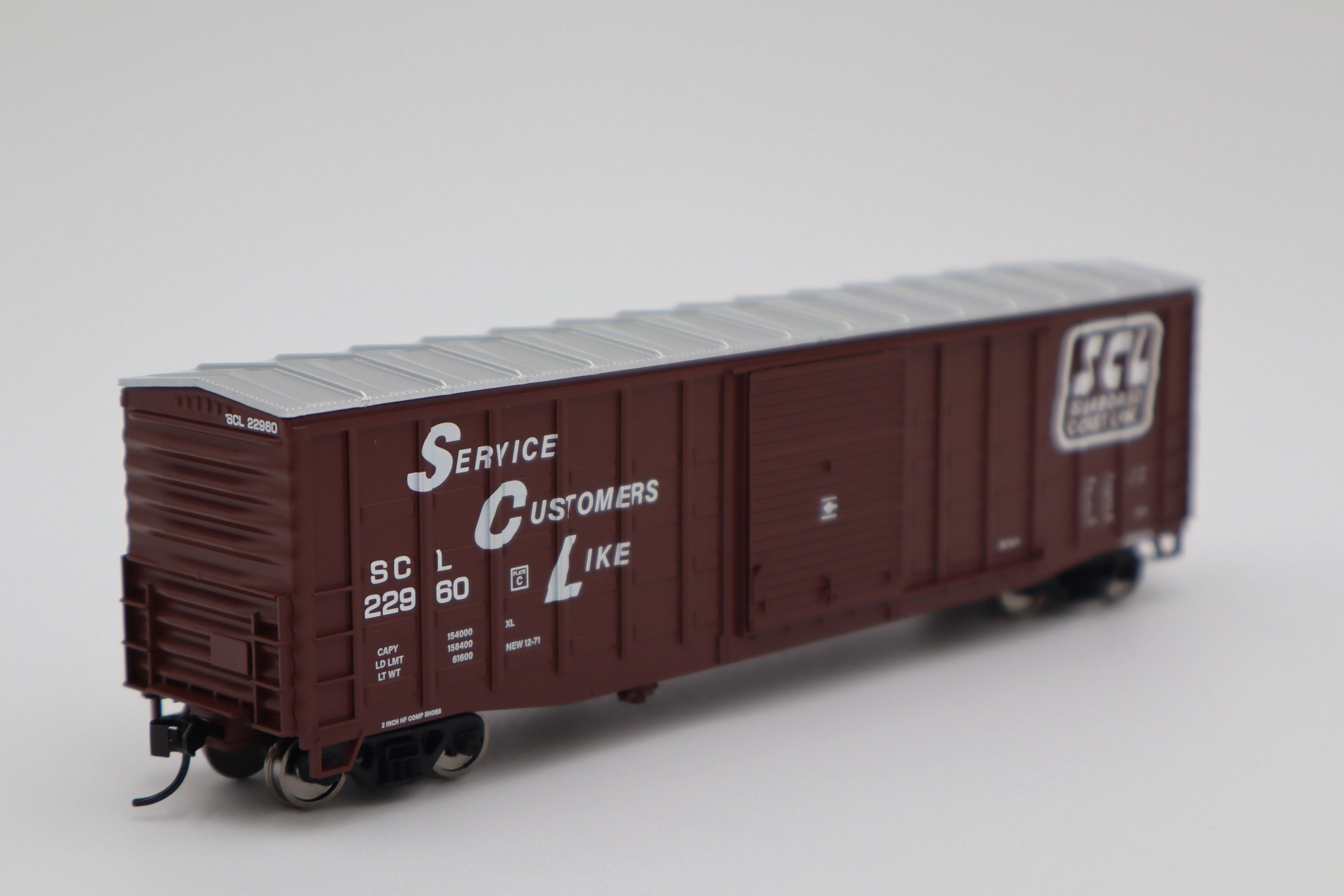 Walthers HO 910-46719 - Mainline - 50' Waffle Side Boxcar "Seaboard Coast Line" #22960 - Image 2