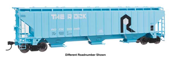 Walthers HO 910-49068 - Mainline - 57' Trinity 4750 3-Bay Covered Hopper "Rock Island" #133282 - Image 3