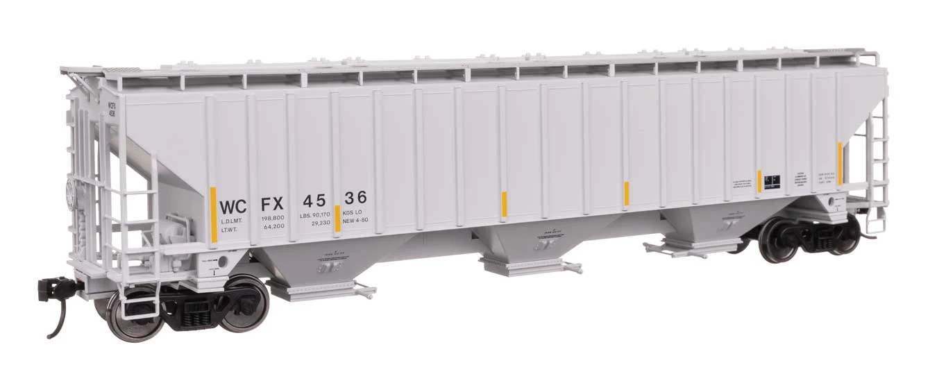 Walthers HO 910-49078 - Mainline - 57' Trinity 4750 3-Bay Covered Hopper "G. E." #4520 (WCFX)