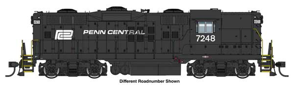 Walthers HO 920-17703 - Proto - EMD GP9 High Nose Diesel Locomotive "Penn Central" #7252 (Standard DC)