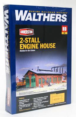 Walthers HO 933-3007 - Cornerstone - 2-Stall Engine House Building Kit - Image 2