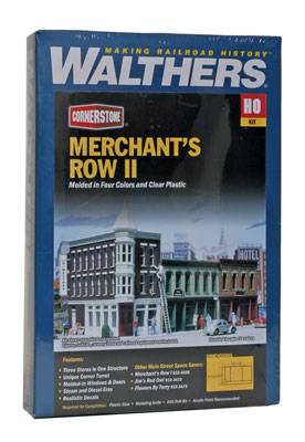 Walthers HO 933-3029 - Cornerstone - Merchant's Row II Building Kit - Image 2
