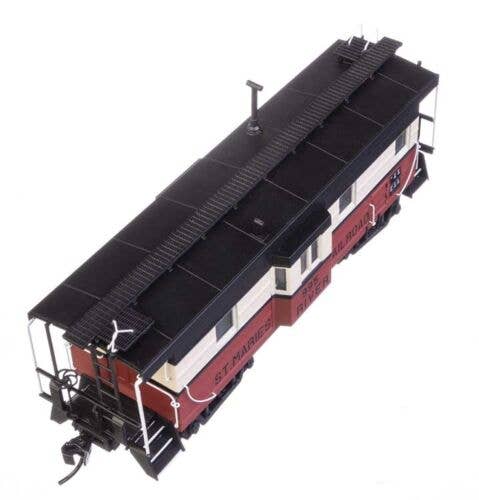Walthers HO 920-103661 - Proto -  Rib Sided Caboose "St. Marie's River Railroad" #996 (Red, White, Black; Includes Oil Stove) - Image 6