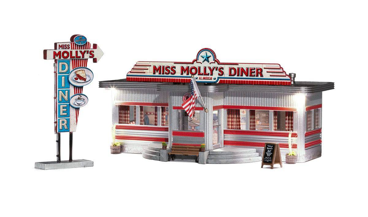 Woodland Scenics HO BR5066 - Miss Molly's Diner - Image 6