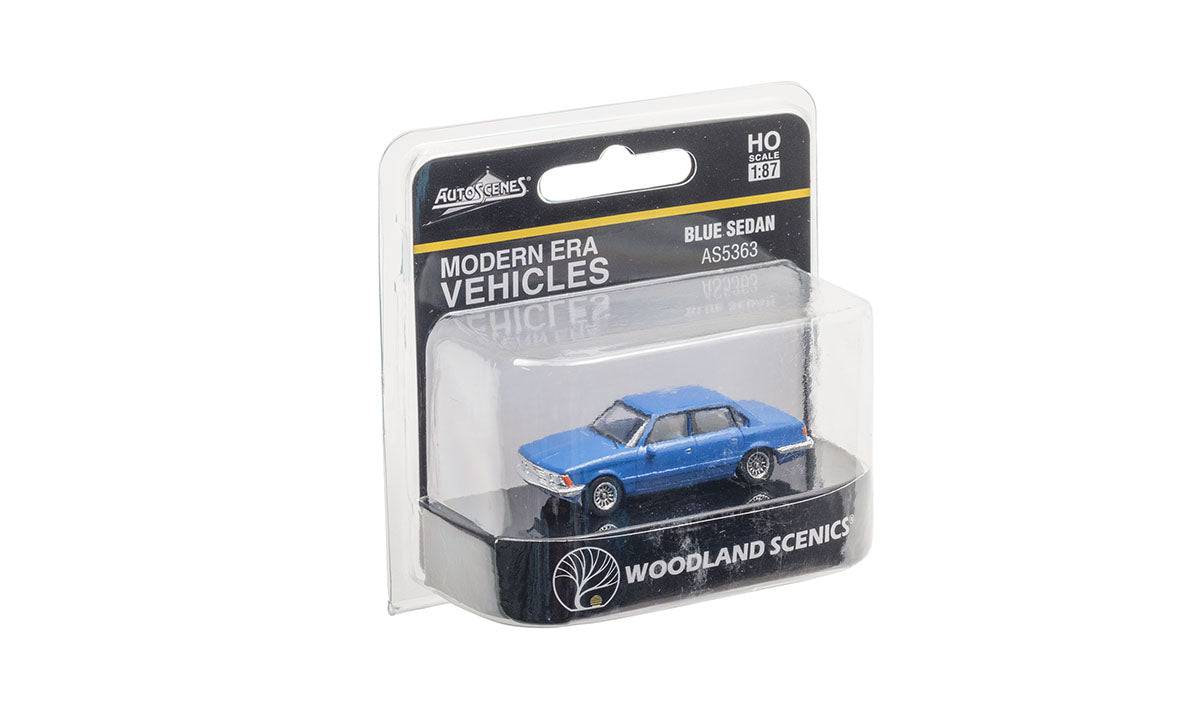 Woodland Scenics HO AS5363 - Blue Sedan - Image 3