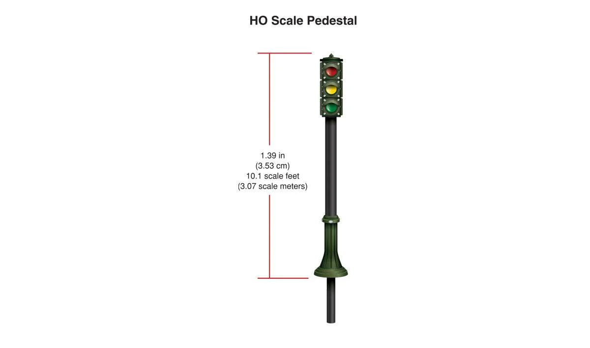 Woodland Scenics HO JP5651 - Just Plug - Pedestal Traffic Lights - Image 4