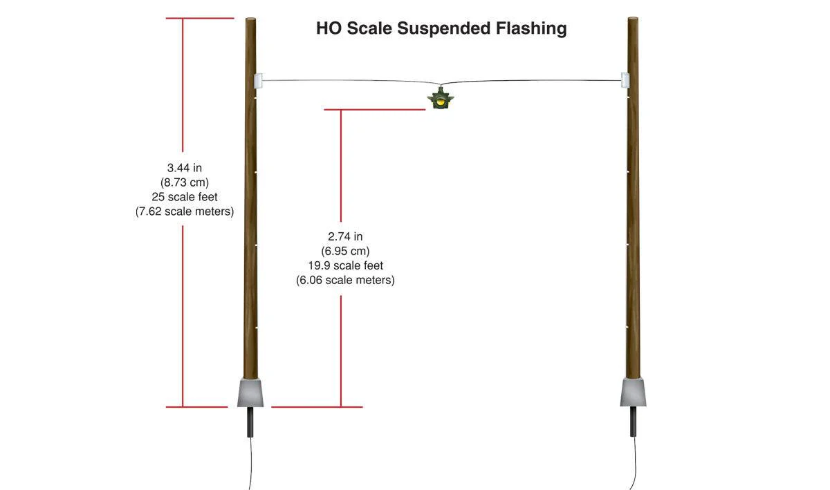 Woodland Scenics HO JP5652 - Just Plug - Suspended Flashing Lights - Image 4