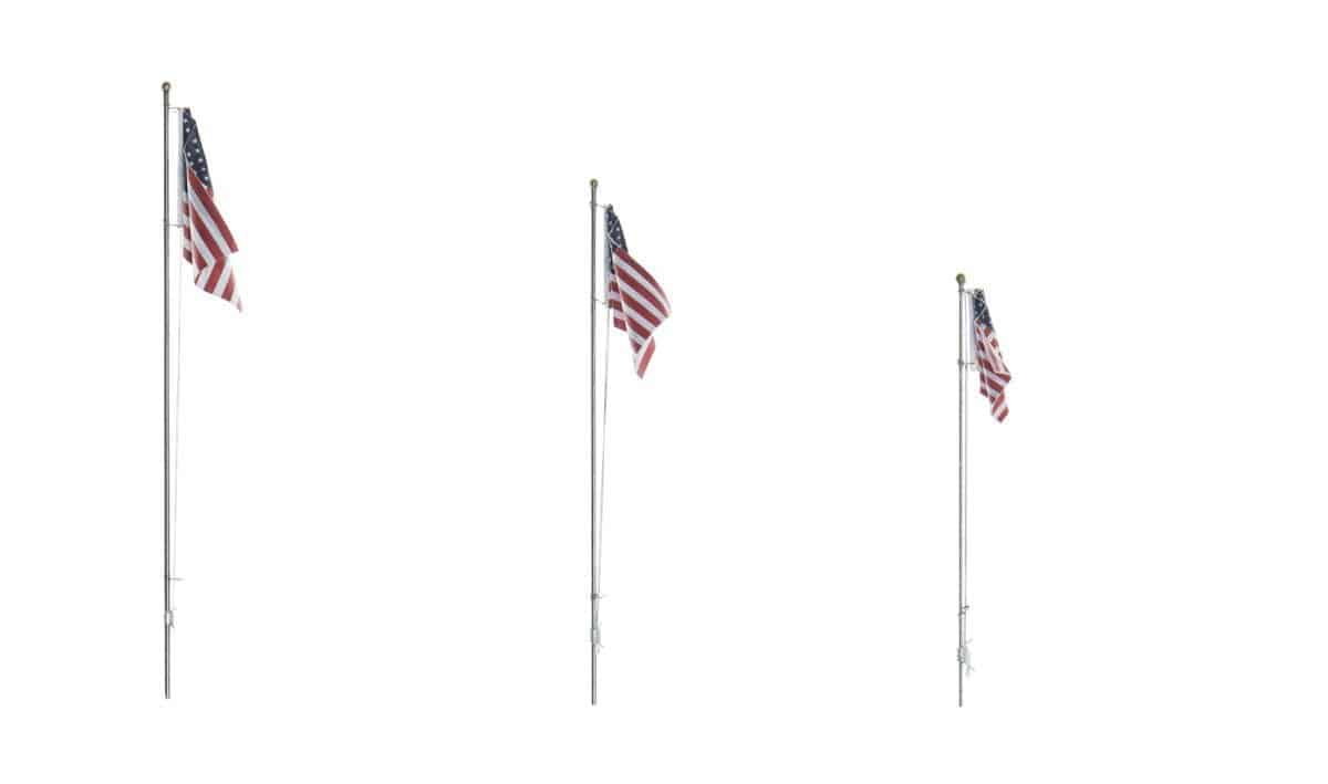 Woodland Scenics JP5951 - U.S. Flag Pole (Medium) - Image 3